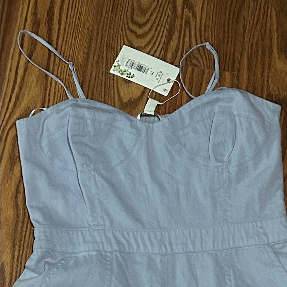 NWT Chelsea and Violet Adjustable Strap Wide Leg Ankle Length Jumper Women 10 - Picture 2 of 10